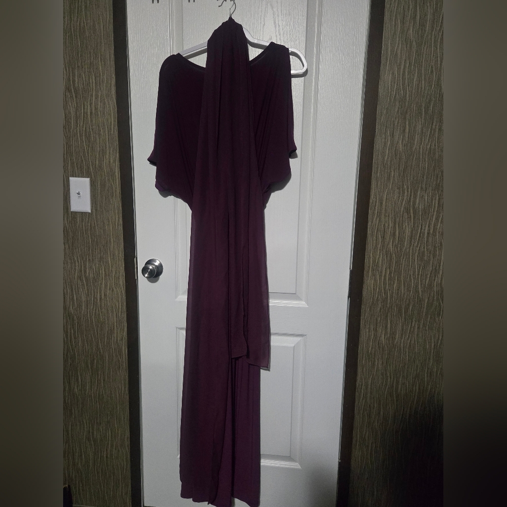 Purple Maternity Maxi Dress